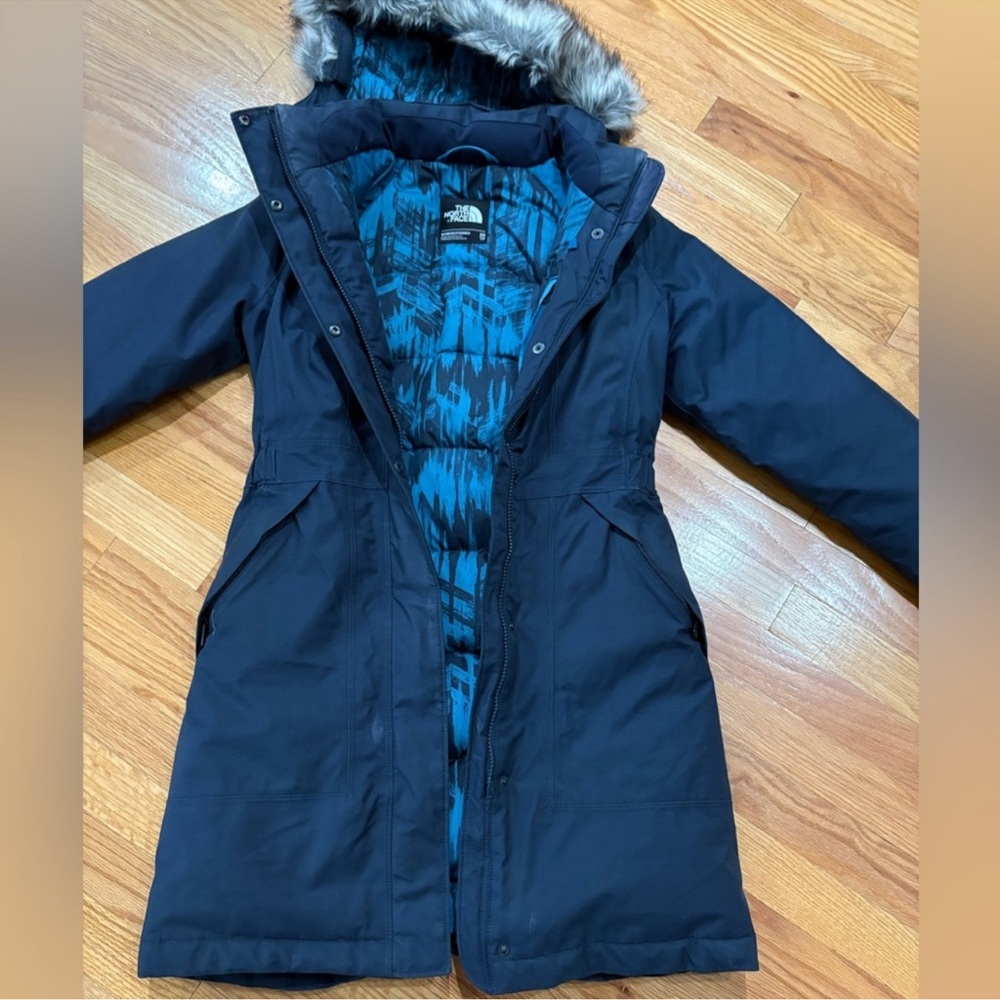 The North Face Arctic Parka - Size xs, navy blue